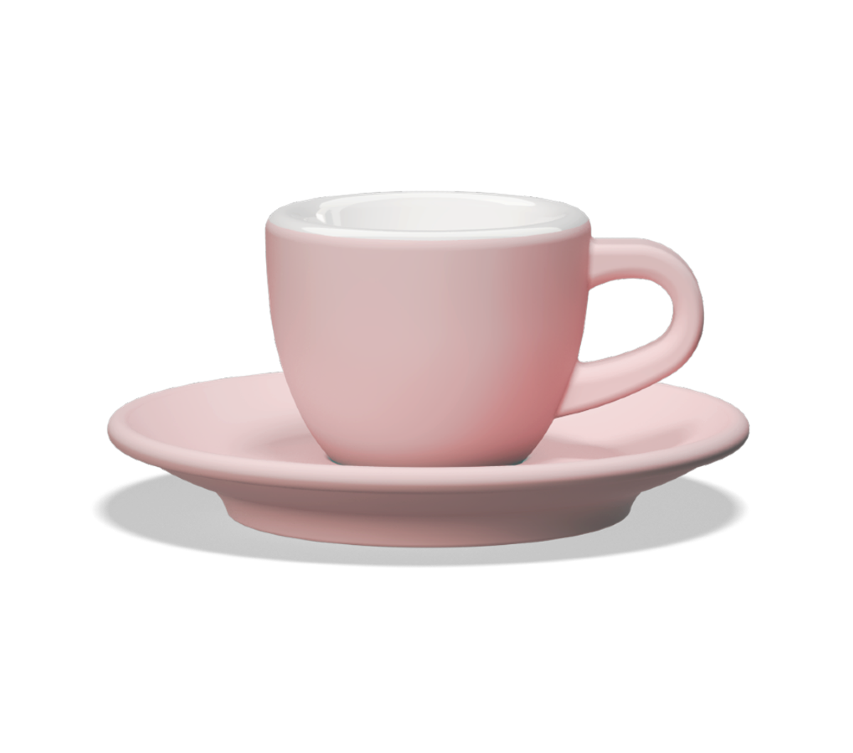 "TULIPANO" 70ml Espresso Cups - pink matte